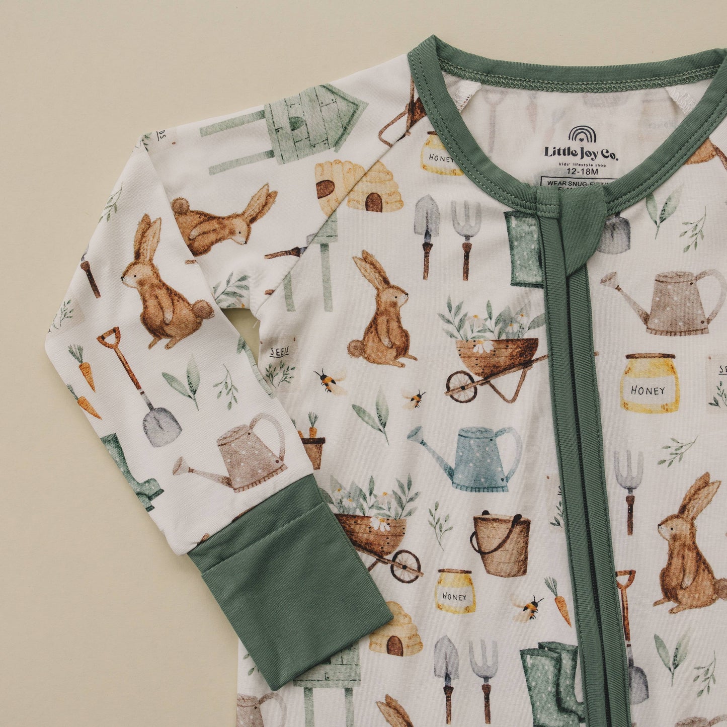 Spring Garden Bamboo Pajama Zippy