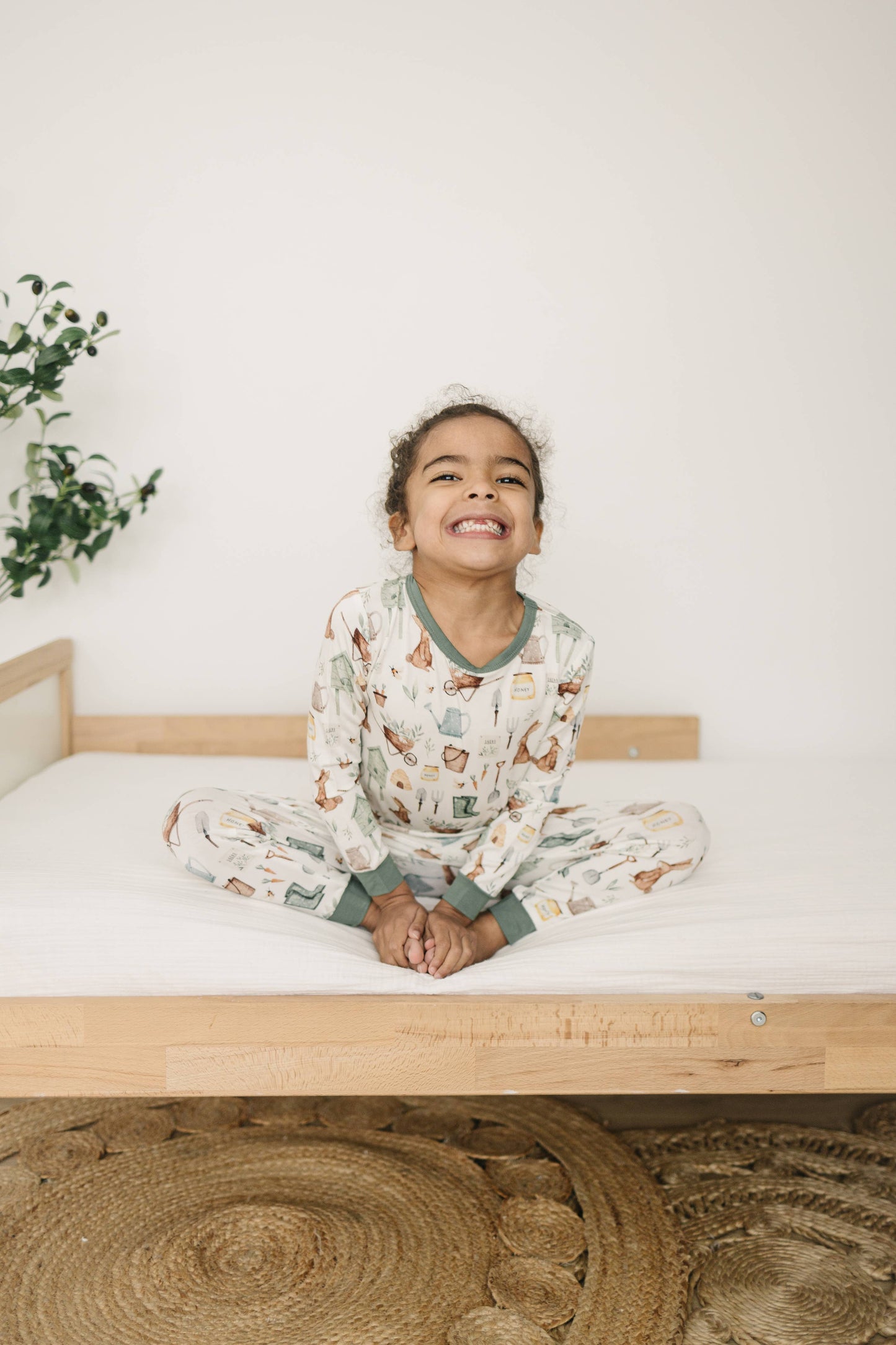 Spring Garden Bamboo Pajama Set