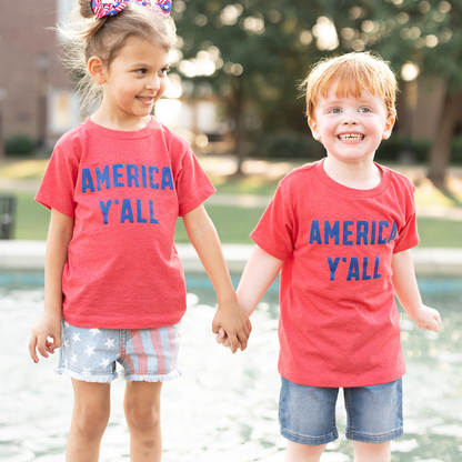 America Y'all Toddler and Youth 4th of July Shirt