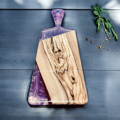 Flared Handle - Rose Quartz Charcuterie Board