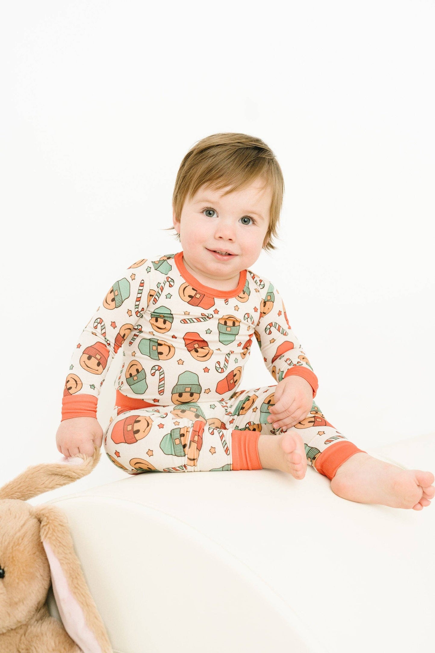 Christmas Smiley Bamboo Pajama Set