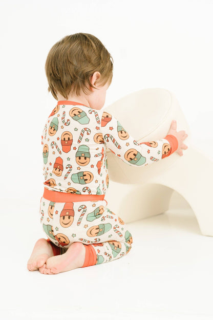 Christmas Smiley Bamboo Pajama Set