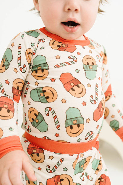 Christmas Smiley Bamboo Pajama Set