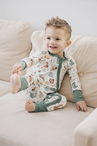 Spring Garden Bamboo Pajama Zippy