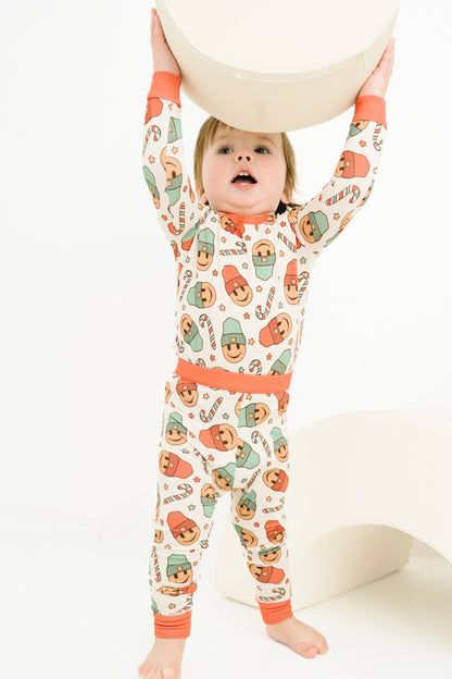 Christmas Smiley Bamboo Pajama Set