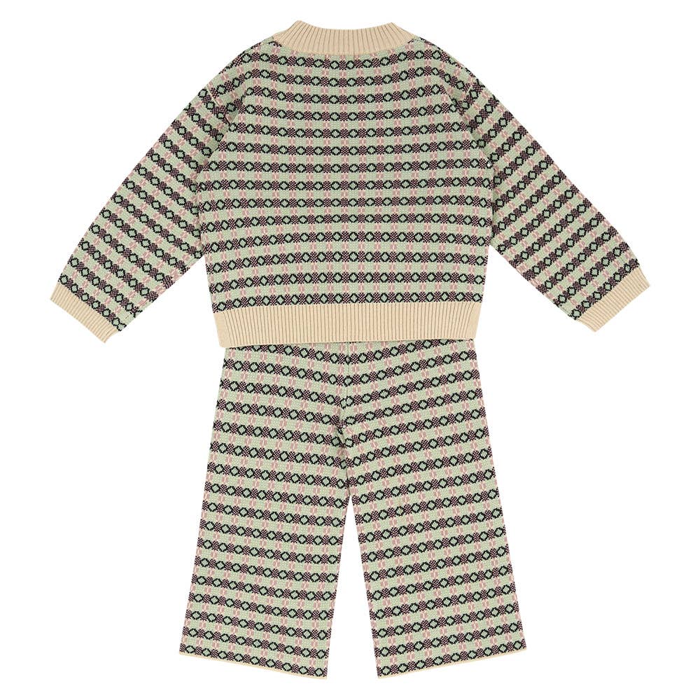Shane Striped Knit Top & Pants Set