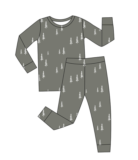 Bamboo 2-Piece Toddler Pajama Set | Forest