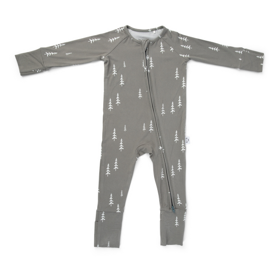 Bamboo 2-Way Convertible Zip Romper - Forest (0-24m)