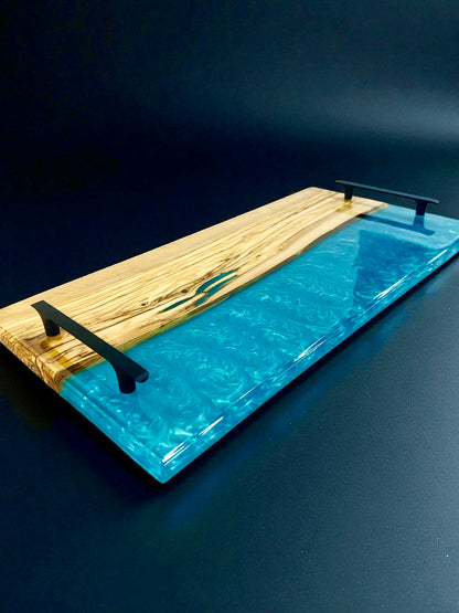 Large - Olive Wood and Mermaid Dust Ottoman Board