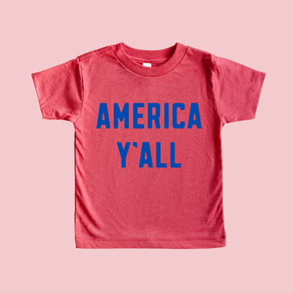 America Y'all Toddler and Youth 4th of July Shirt