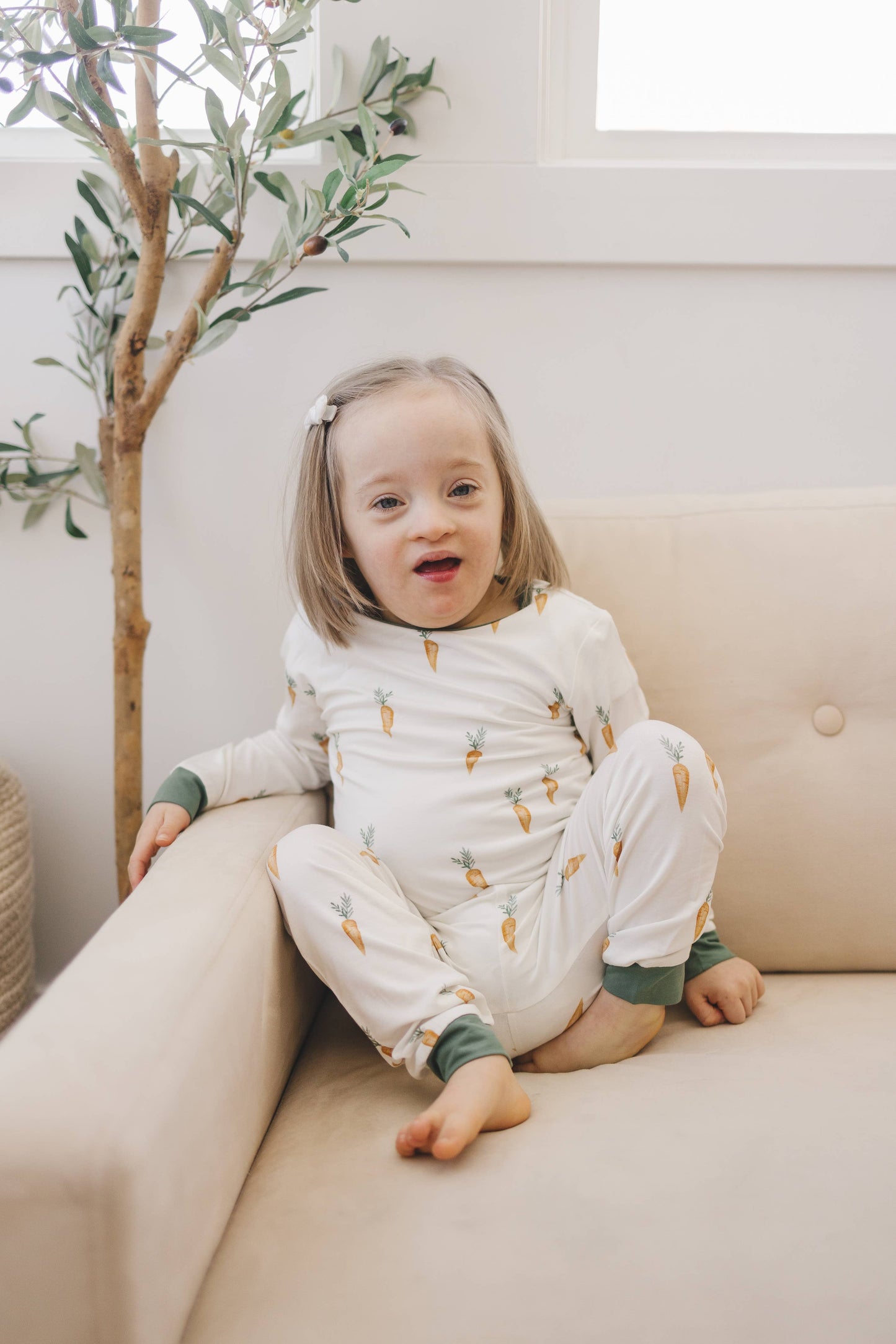 Carrot Bamboo Pajama Set