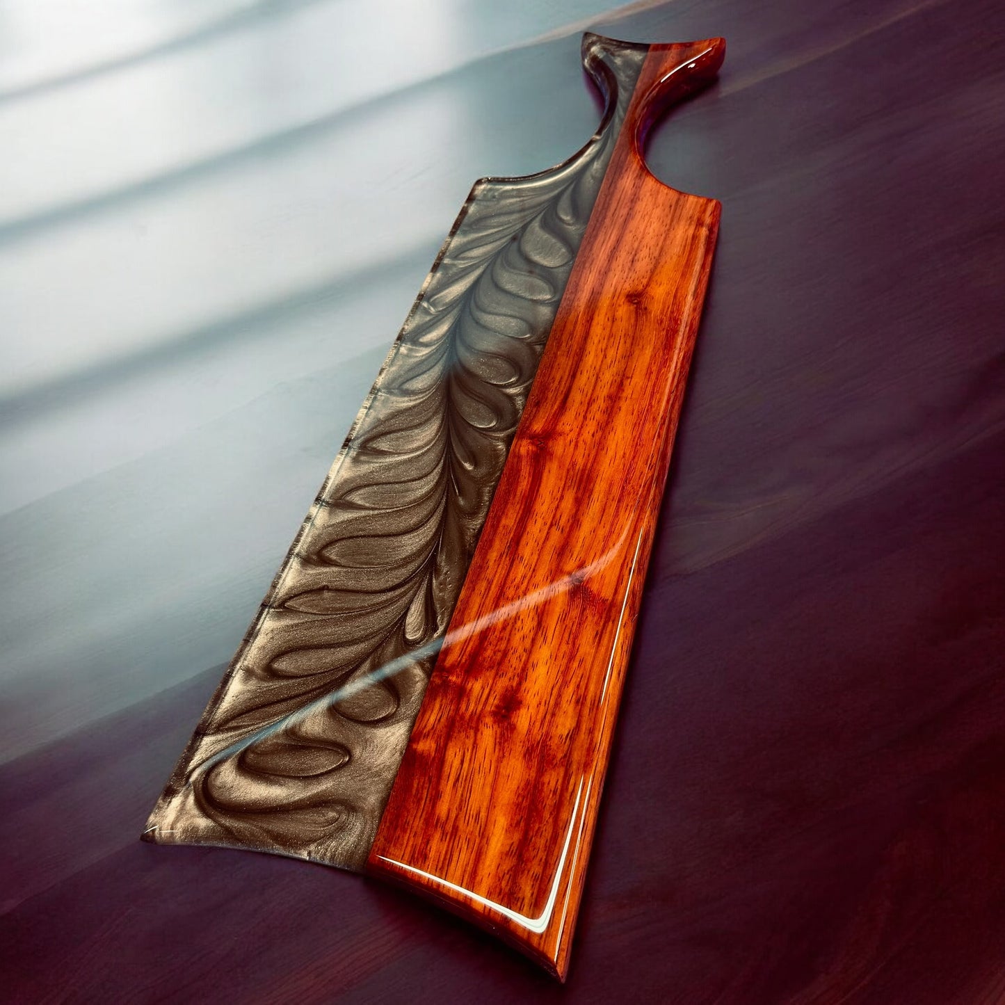 Fin Handle - Bronze Gold Charcuterie Board