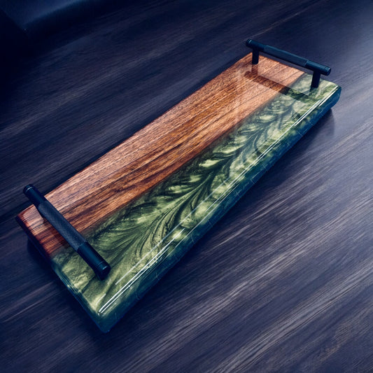 Small - Olive Gold Serving Tray