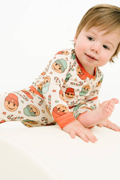 Christmas Smiley Bamboo Pajama Set