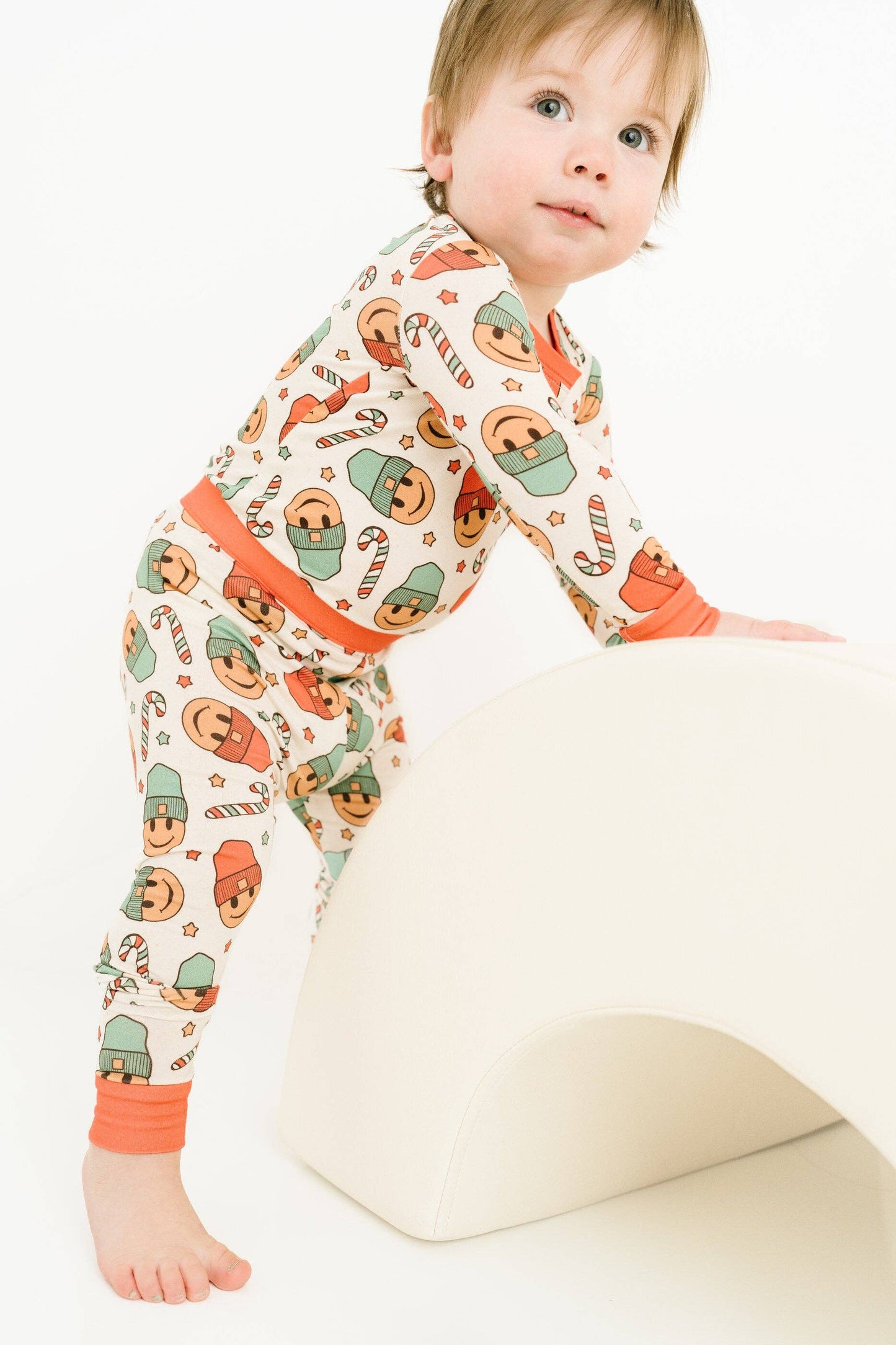 Christmas Smiley Bamboo Pajama Set